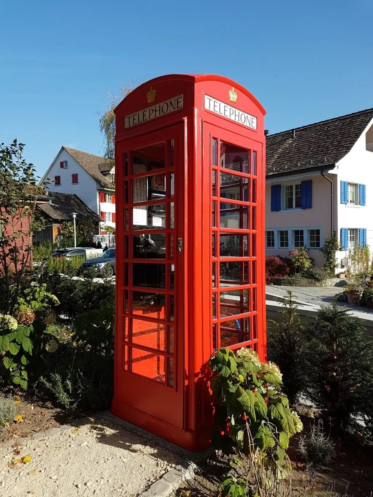 Telefonkabine – nachher der Ausführung